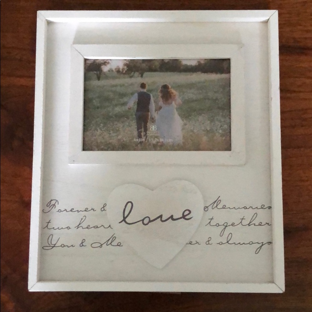 White Love Photo Frame